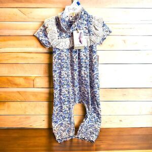 NWT Jessica Simpson Romper & Headband Set (24 Months)